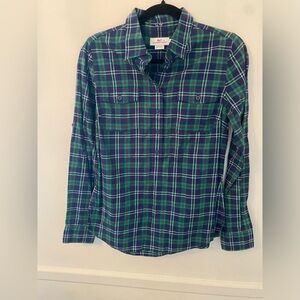 Vineyard Vines Women’s Plaid 100%Cotton Button Down Shirt -Sz 6